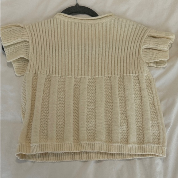 Cream Textured Knit Top - Picture 4 of 4